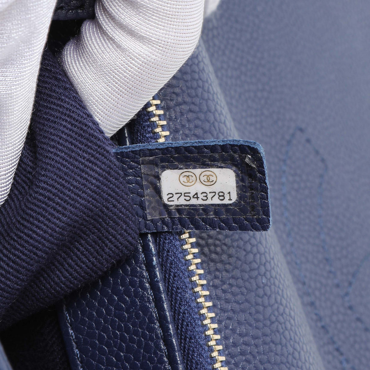 Chanel Navy Blue Caviar City Walk Flap