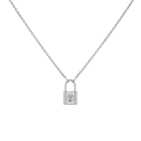 Louis Vuitton Sterling Silver Lockit Pendant Necklace Designer Jewellery Louis Vuitton