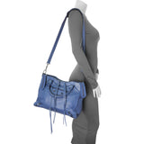 Balenciaga Blue Agneau Classic Hardware Velo Handbags Balenciaga
