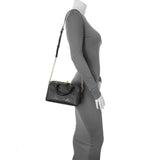 Louis Vuitton Black Empreinte Monogram Giant Speedy Bandouliere 20