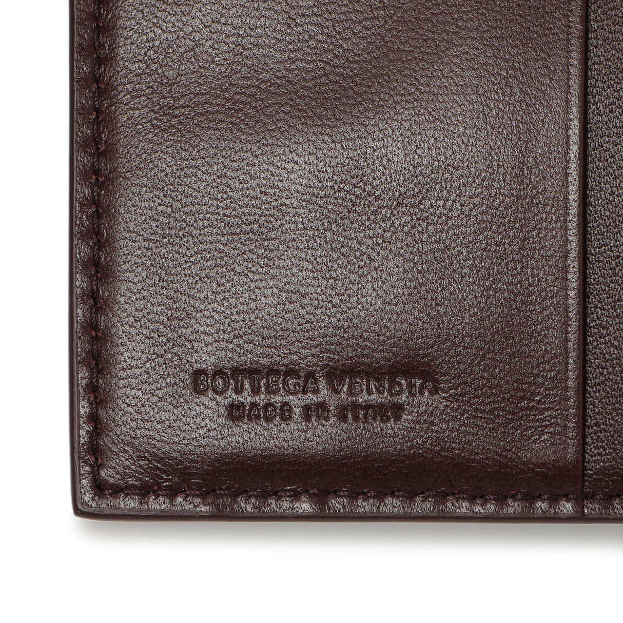 Bottega Veneta Burgundy Nappa Intrecciato Compact Snap Wallet