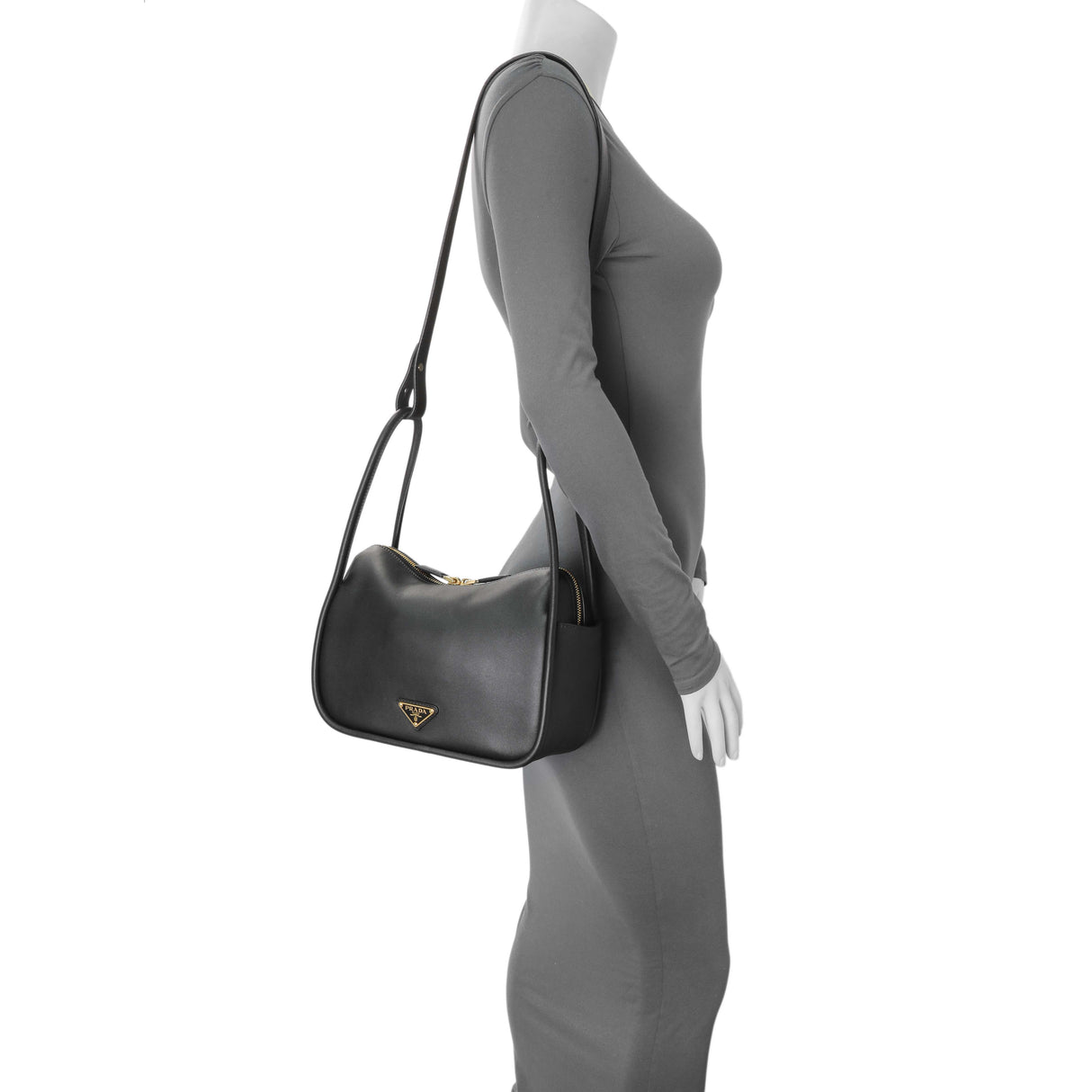 Prada Black Calfskin Darling Shoulder Bag Handbags Prada