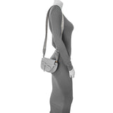 Loewe Grey Clafskin Jacquard Mini Gate Crossbody Handbags Loewe