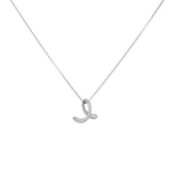 Tiffany & Co. Sterling Silver Elsa Peretti 'E' Small Alphabet Pendant