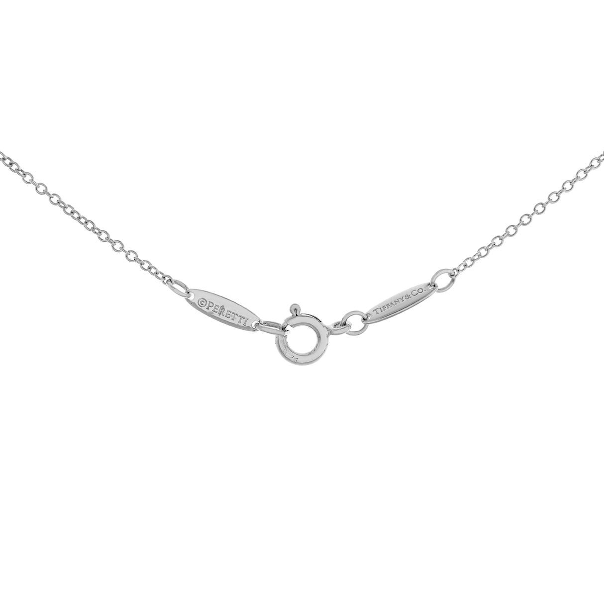 Tiffany & Co. Sterling Silver Elsa Peretti 'E' Small Alphabet Pendant