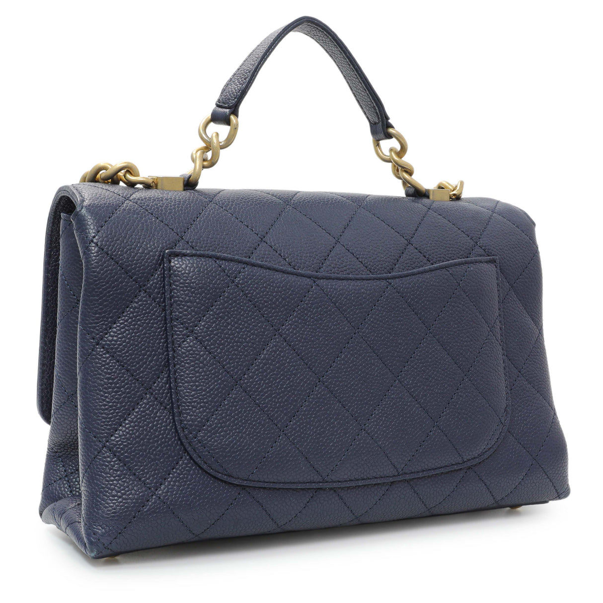 Chanel Navy Blue Caviar City Walk Flap