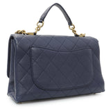 Chanel Navy Blue Caviar City Walk Flap
