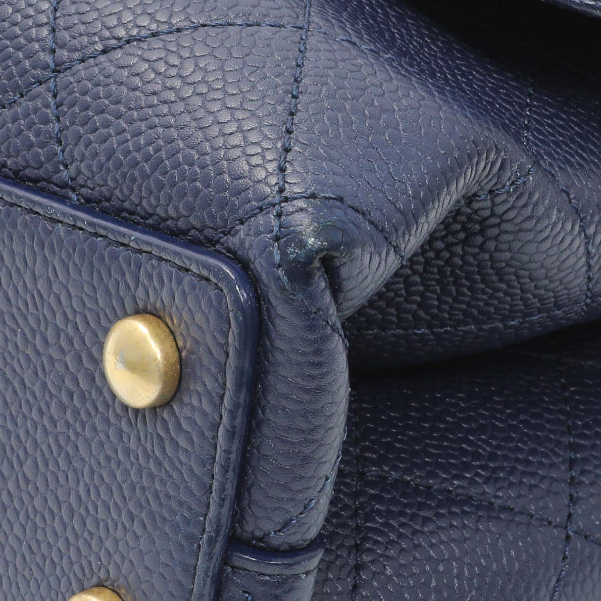 Chanel Navy Blue Caviar City Walk Flap