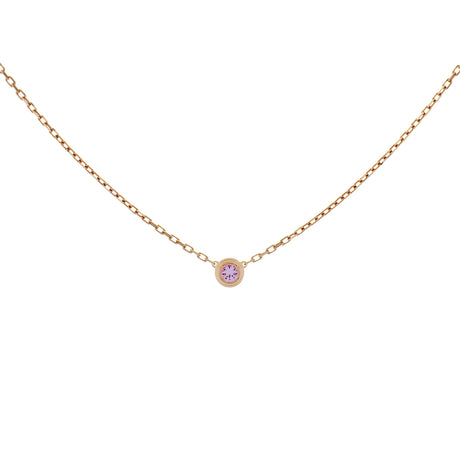 Cartier 18K Rose Gold Pink Sapphire d'Amour Pendant Designer Jewellery Cartier