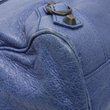 Balenciaga Blue Agneau Classic Hardware Velo