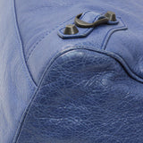 Balenciaga Blue Agneau Classic Hardware Velo