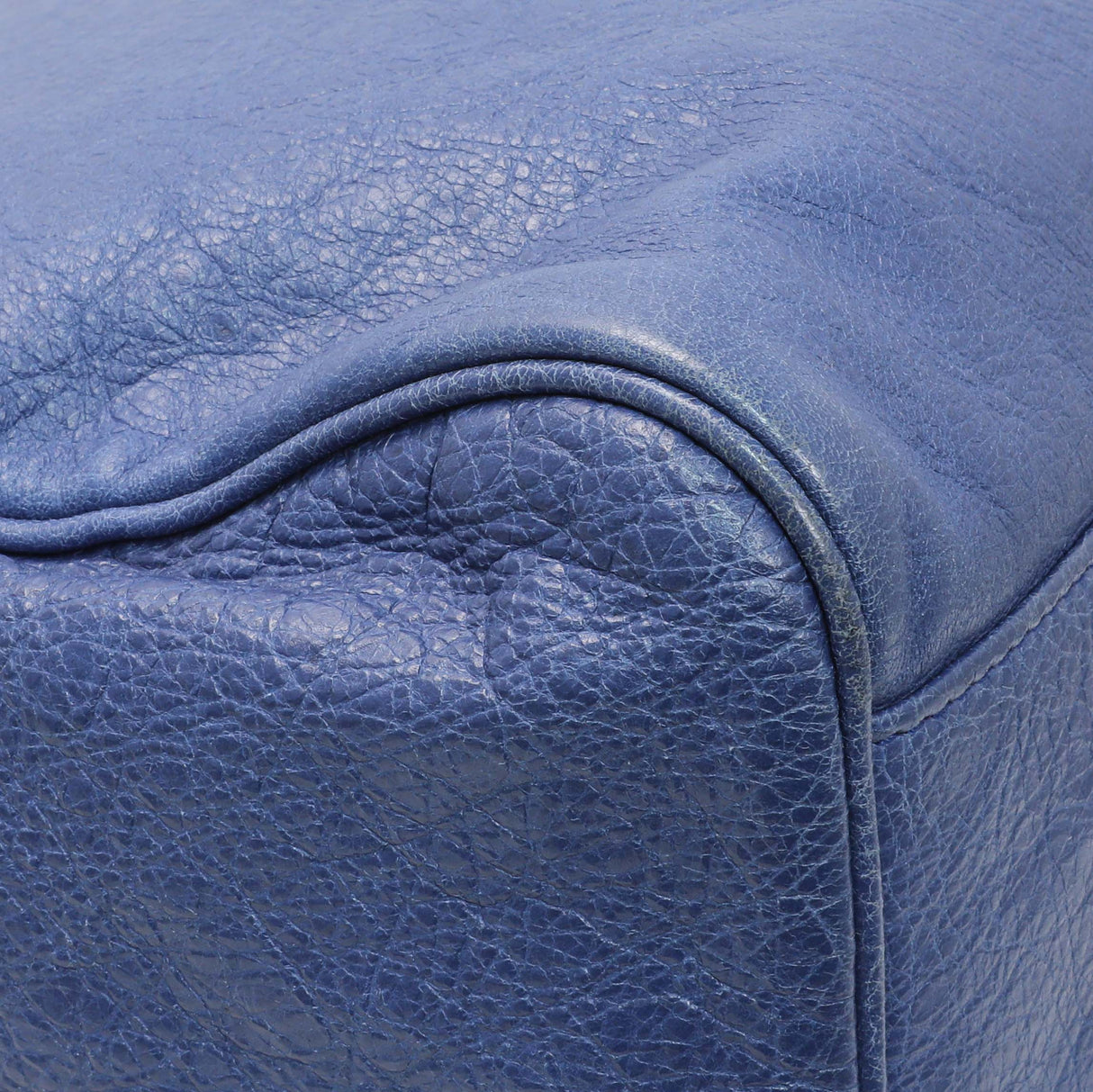 Balenciaga Blue Agneau Classic Hardware Velo