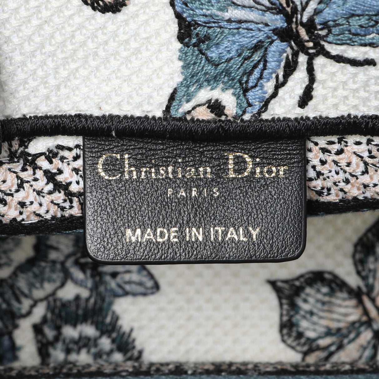 Christian Dior Embroidered Canvas Mini Book Tote w/ Strap Handbags Christian Dior