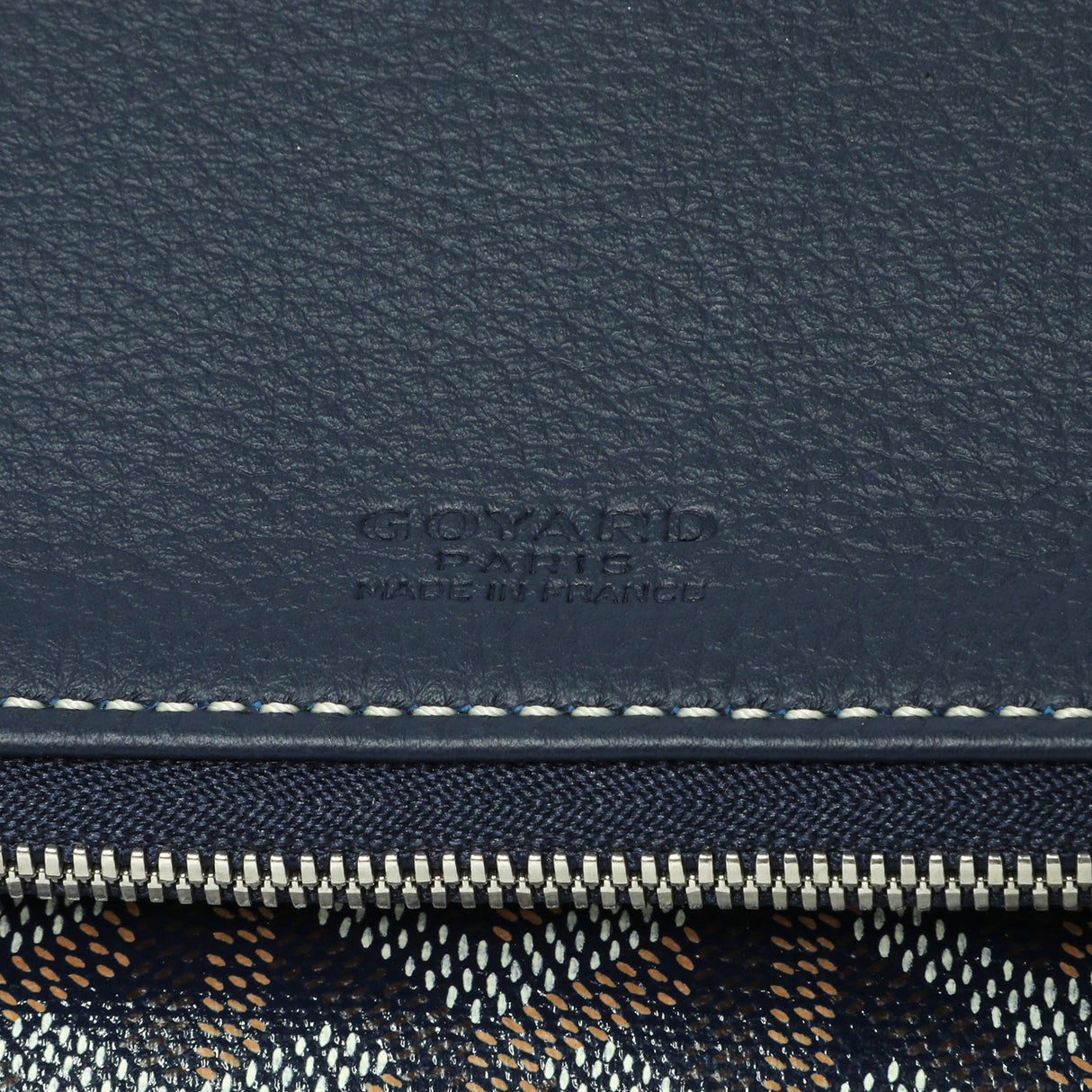 Goyard Blue Goyardine Sainte Marie Soft Clutch