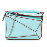 Loewe Blue Calfskin Nano Puzzle Bag