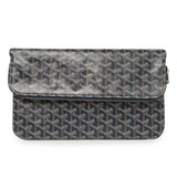 Goyard Blue Goyardine Sainte Marie Soft Clutch