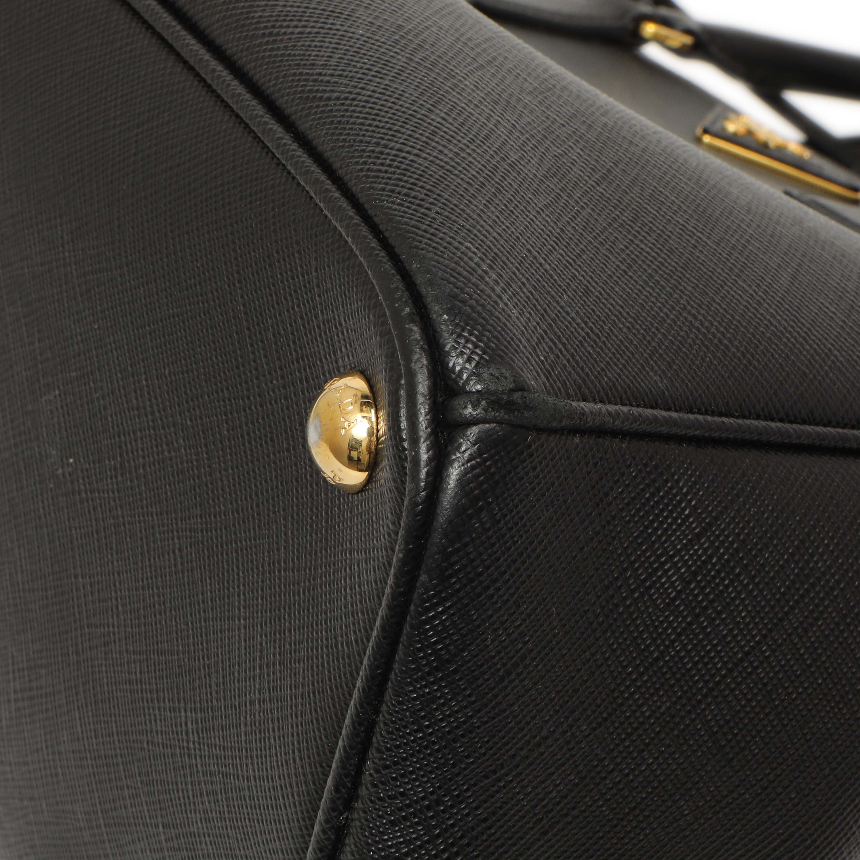 Prada Black Saffiano Medium Galleria Double Zip Tote – Modaselle