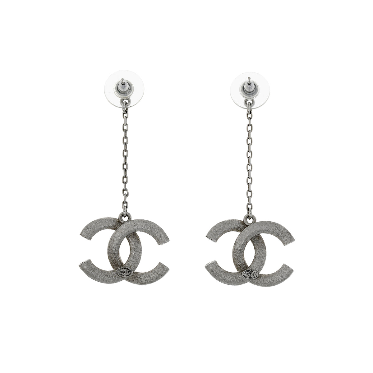 Chanel Crystal CC Drop Earrings Designer Jewellery Chanel