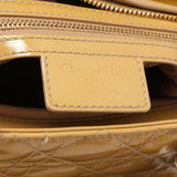 Christian Dior Beige Patent Cannage Large Lady Dior Handbags Christian Dior