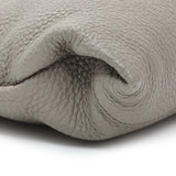 Prada Grey Vitello Daino Soft Zippered Shoulder Bag