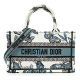 Christian Dior Embroidered Canvas Mini Book Tote w/ Strap Handbags Christian Dior