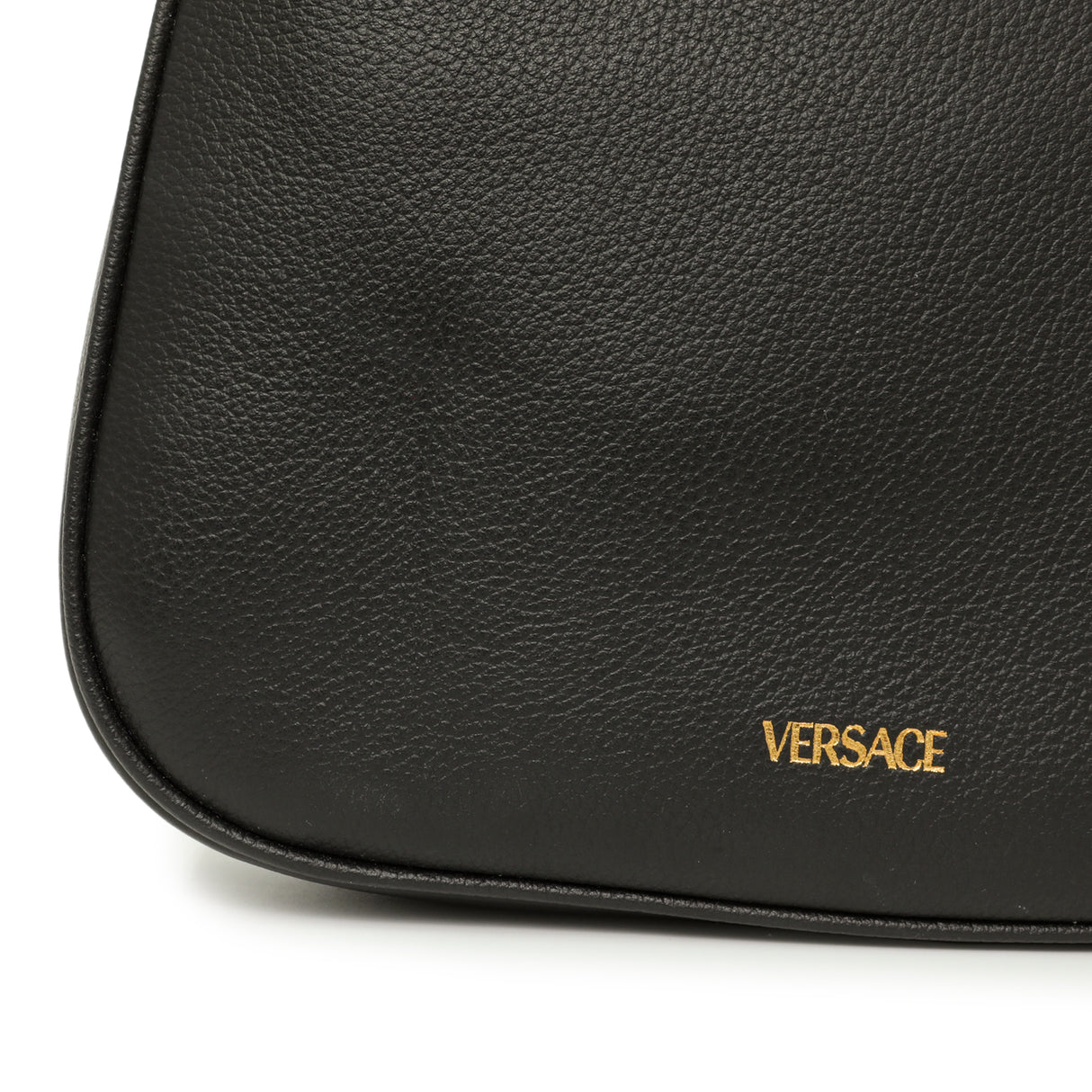 Versace Black Calfskin La Medusa Mini Chain Hobo