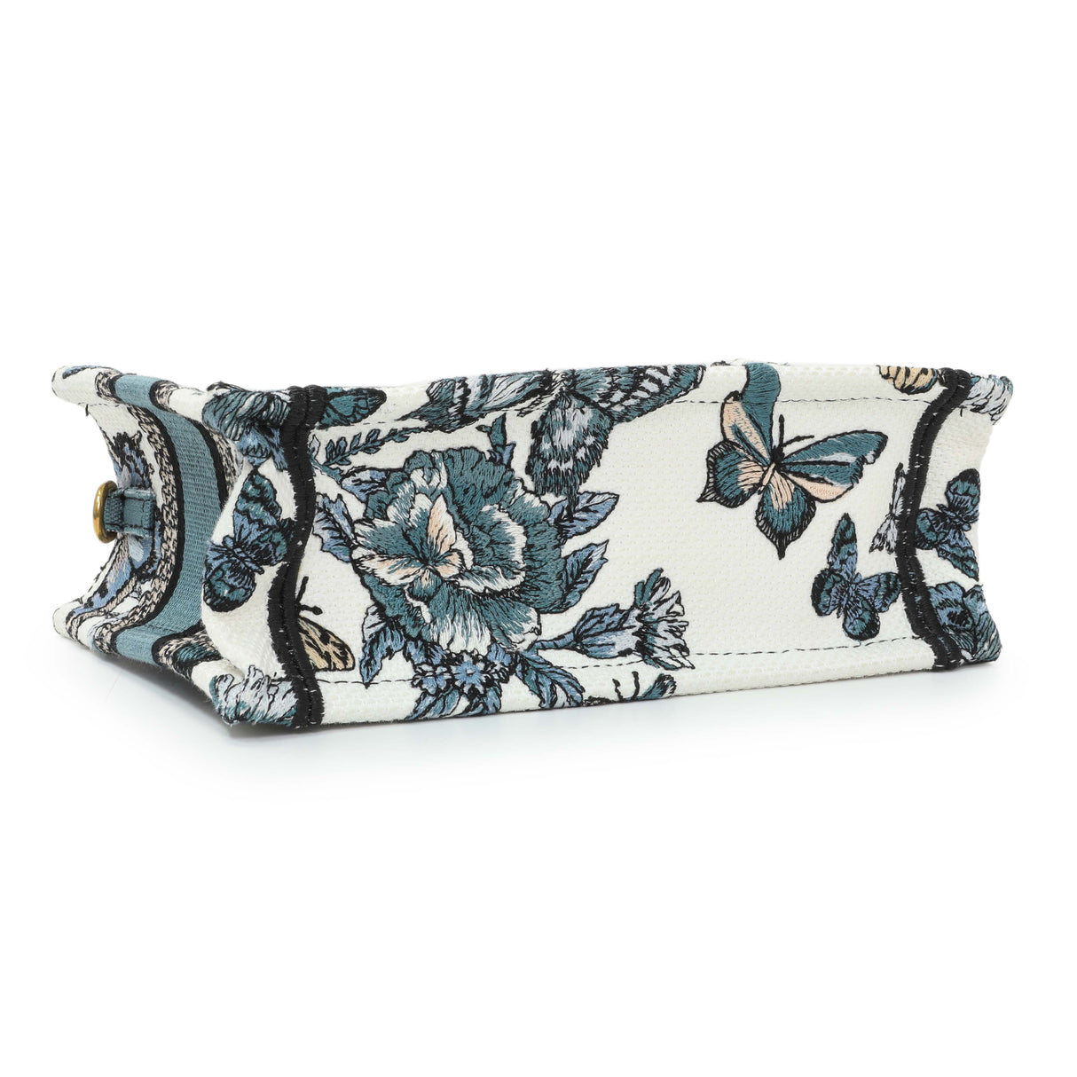 Christian Dior Embroidered Canvas Mini Book Tote w/ Strap Handbags Christian Dior