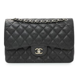 Chanel Black Caviar Jumbo Classic Double Flap
