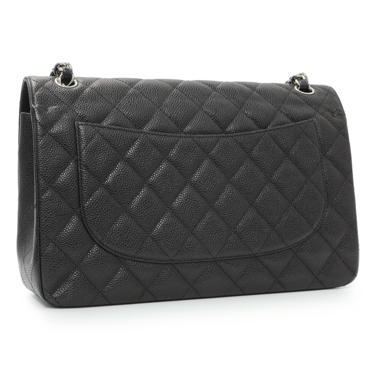 Chanel Black Caviar Jumbo Classic Double Flap