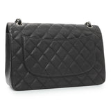 Chanel Black Caviar Jumbo Classic Double Flap