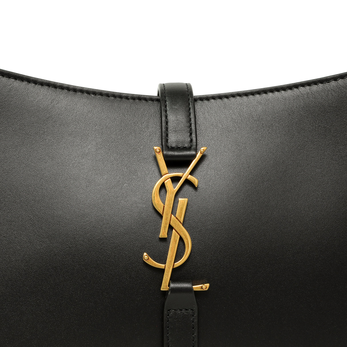 Saint Laurent Black Smooth Calfskin Le 5 A 7 Hobo