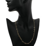 18K Yellow Gold Heart Link Chain Fine Jewellery Modaselle