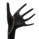 18K Yellow Gold Heart Link Bracelet Fine Jewellery Modaselle