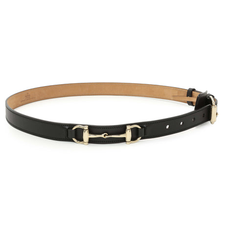 Gucci Black Calfskin Horsebit 25mm Belt Accessories Gucci