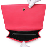Saint Laurent Lipstick Fuchsia Calfskin Monogram Large Belle De Jour Clutch