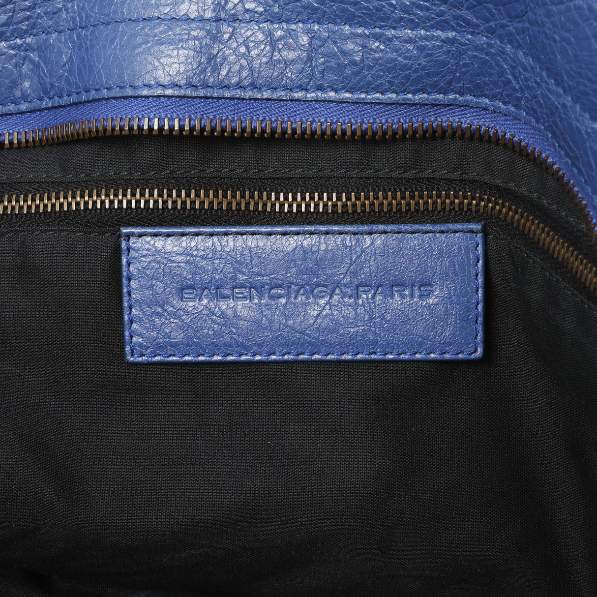 Balenciaga Blue Agneau Classic Hardware City Handbags Balenciaga