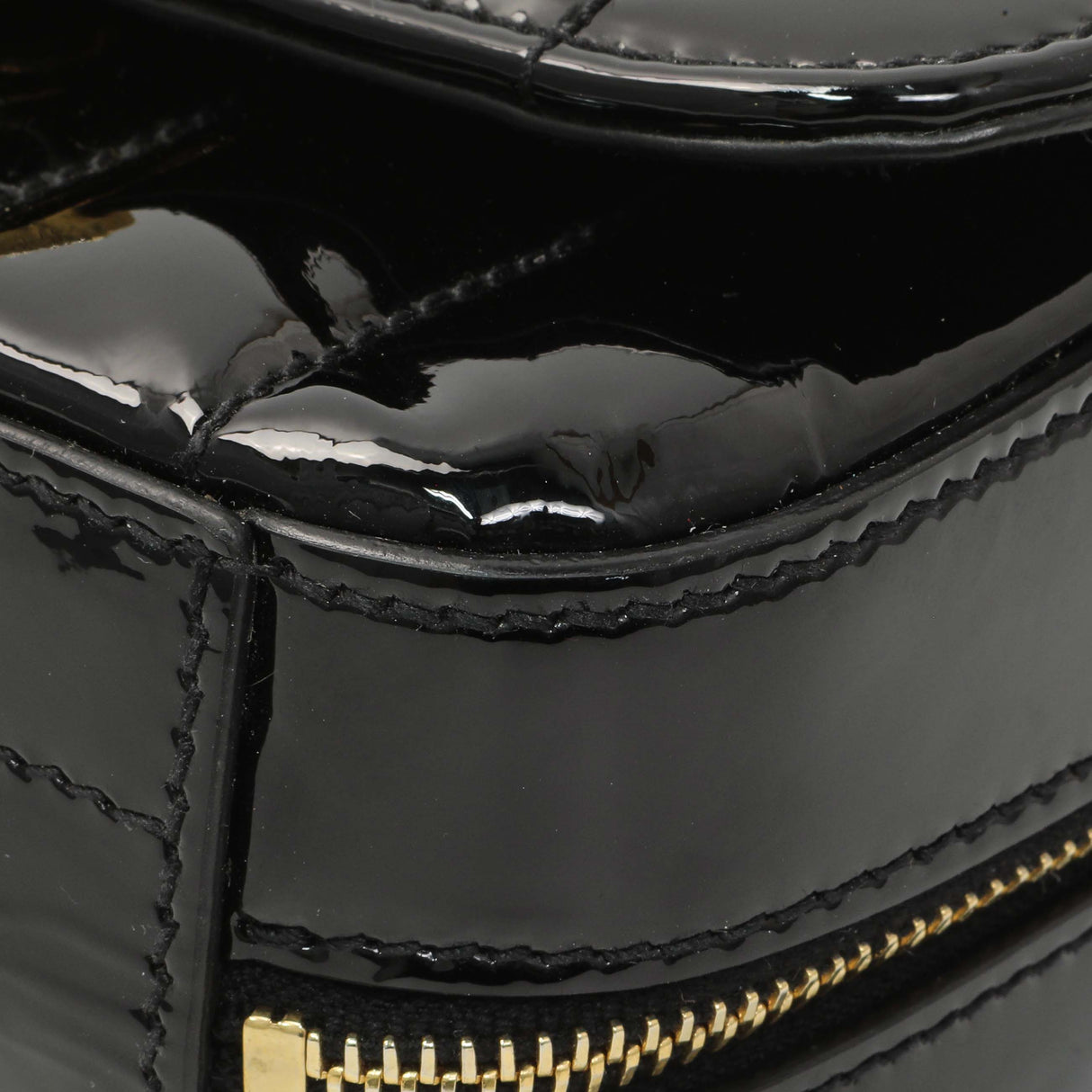 Saint Laurent Black Patent Matelasse Monogram Mini Vicky Camera Bag Handbags Saint Laurent