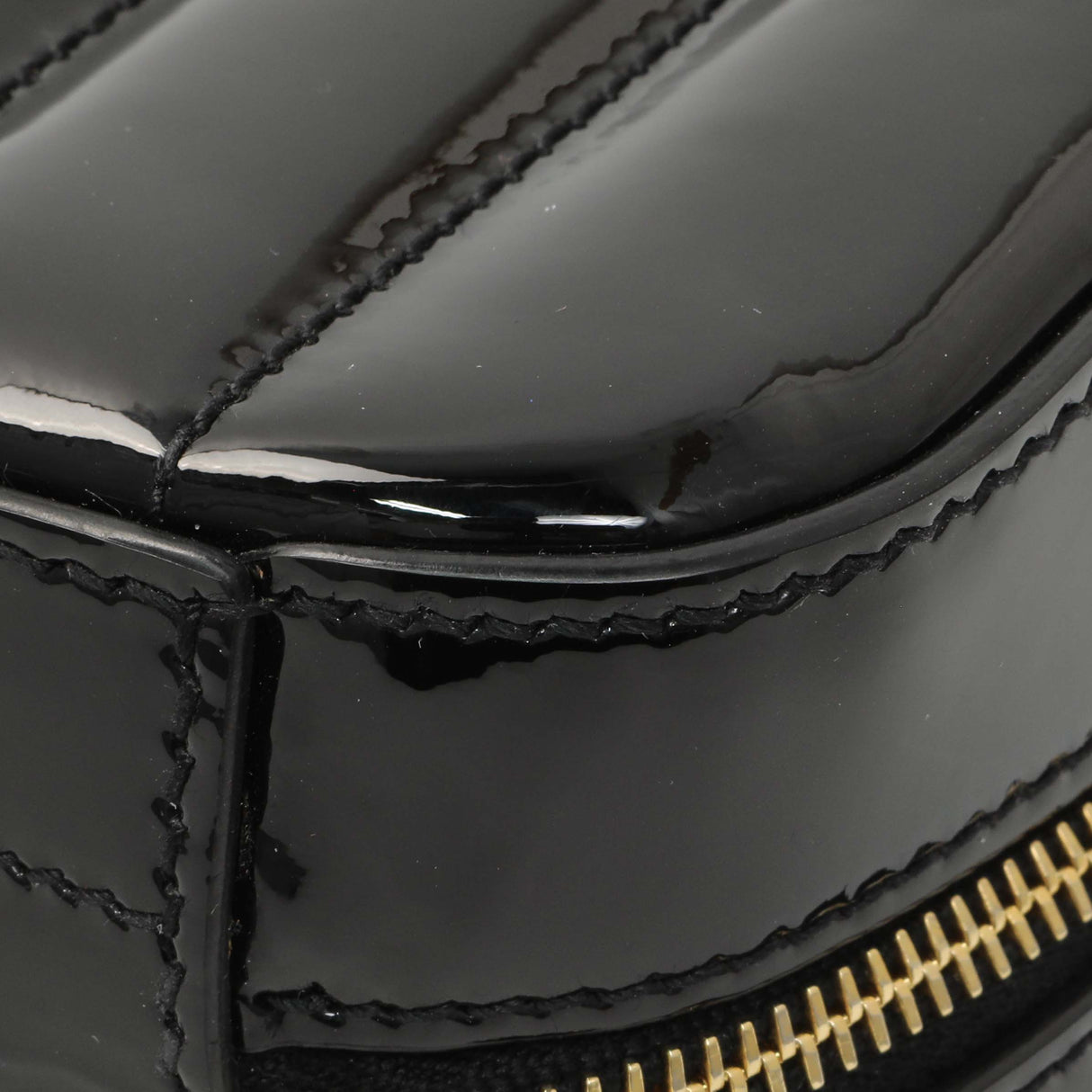 Saint Laurent Black Patent Matelasse Monogram Mini Vicky Camera Bag Handbags Saint Laurent