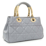 Christian Dior Grey Calfskin Cannage Medium The Lady 95.22 Handbags Christian Dior