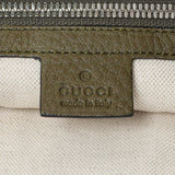 Gucci Green Pebbled Calfskin Medium Soho Messenger Bag