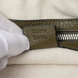 Gucci Green Pebbled Calfskin Medium Soho Messenger Bag