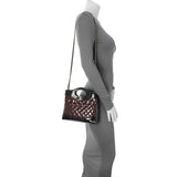 Chanel Black Burgundy Quilted Patent Mini 31 Shopping Bag Handbags Chanel