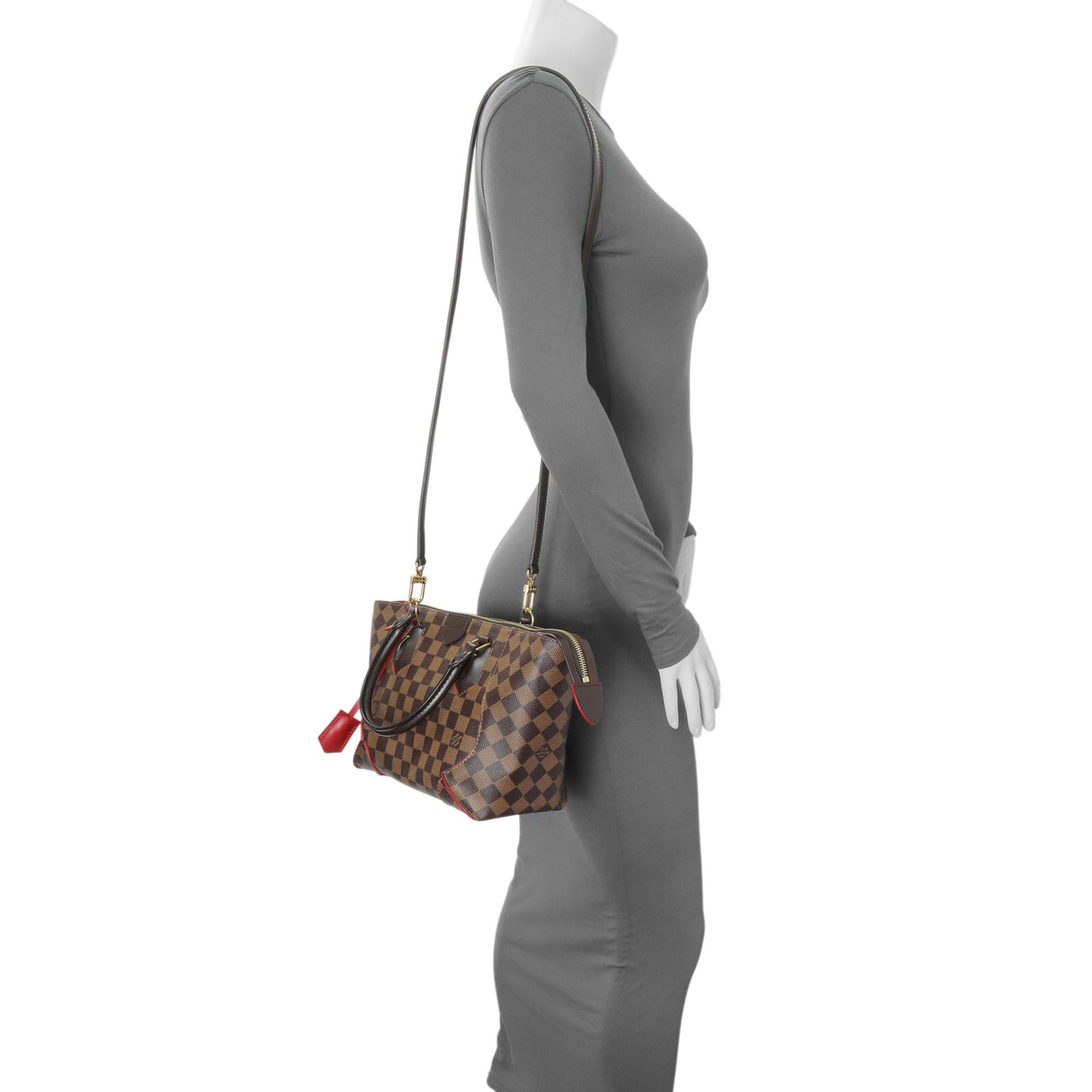 Louis Vuitton Cherry Damier Ebene Caissa Tote PM Handbags Louis Vuitton