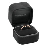 Tiffany & Co. 18K Rose Gold T Square Ring Designer Jewellery Tiffany and Co