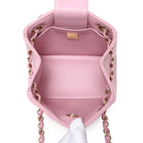 Chanel Pink Caviar Mini Bucket Bag