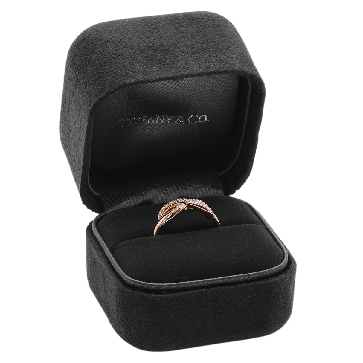 Tiffany & Co. 18K Rose Gold Diamond Infinity Ring