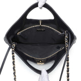 Chanel Navy Quilted Aged Calfskin Large 31 Shopping Tote