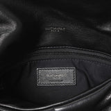 Saint Laurent  Black Lambskin Small Loulou Puffer
