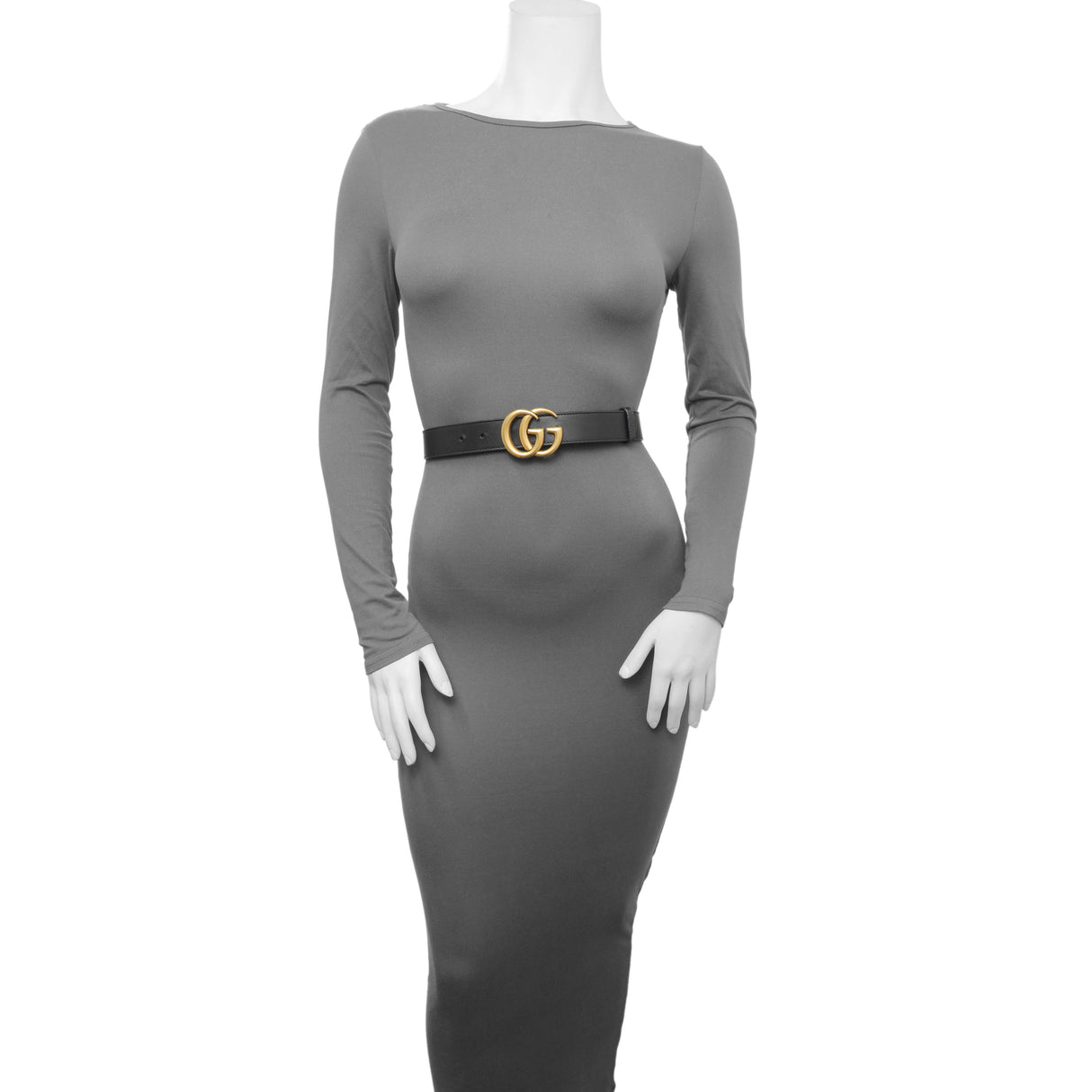 -temp- 241834 Gucci Black Calfskin Double G 30mm Belt Accessories Gucci