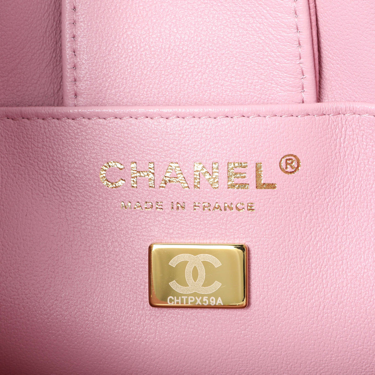 Chanel Pink Caviar Mini Bucket Bag